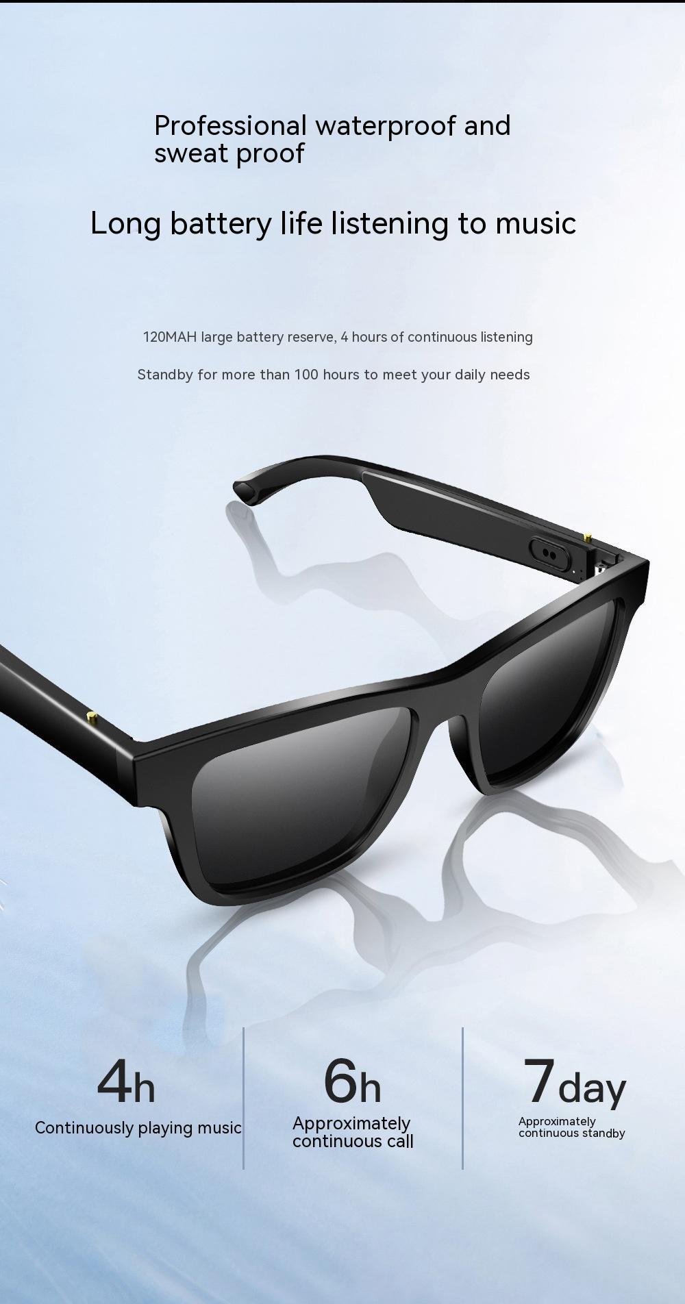 New Smart Bluetooth Glasses Wireless Real-Time AI Translation