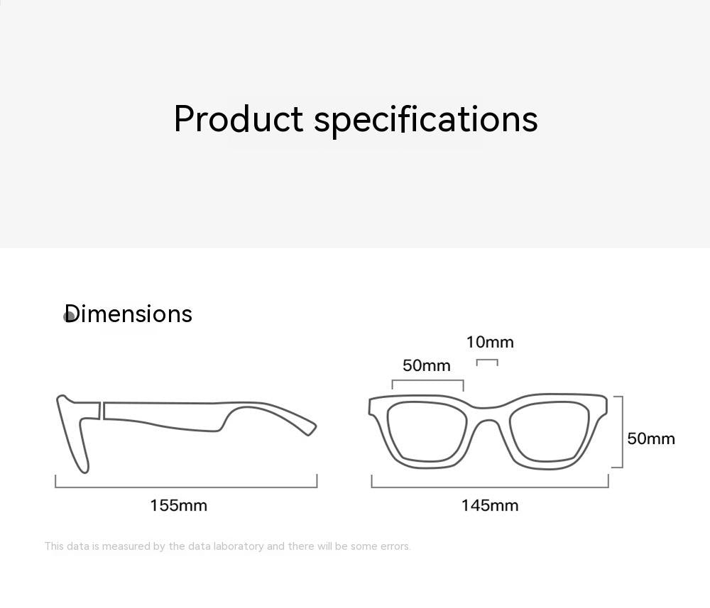 New Smart Bluetooth Glasses Wireless Real-Time AI Translation